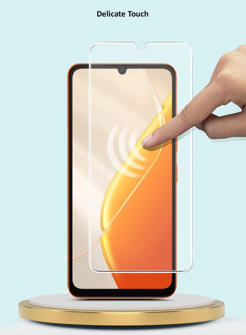 جيماكس واقي شاشة زجاجي مقسّى 9H 2.5D بحواف منحنية لسلسلة GMAX المتميزة لهاتف itel A200 / itel A200+ 4G 2026 - شفاف - Image 5